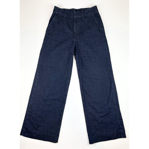 Uniqlo Women's Wide Leg Jeans Trousers Size 28, 29 Denim - Picture 1 of 8